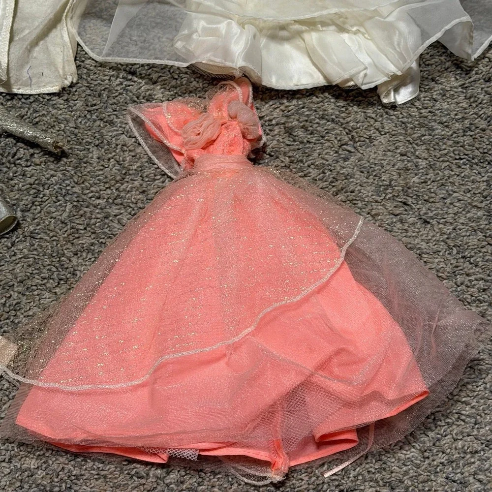 Vintage Barbie Mattel Doll Clothes Lot Dresses Tops Skirts Accessories Mixed TLC